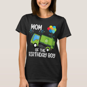 T-shirt Maman De L'Anniversaire Garbage Truck Birthday Par