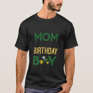 T-shirt Maman De L'Anniversaire Garçon Farmer Tracteur Cor