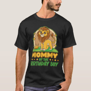 T-shirt Maman de l'anniversaire garçon Lion Fête de famill