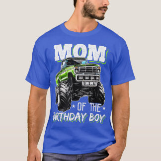 T-shirt Maman De L'Anniversaire Garçon Monster Camion Anni