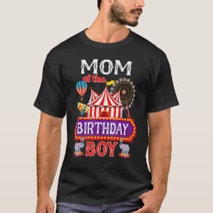 T-shirt Maman De L'Anniversaire Garçon Ringmaster Cirque T