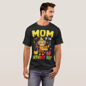 T-shirt Maman De L'Anniversaire Garçon Singe Anniversaire  (Devant entier)