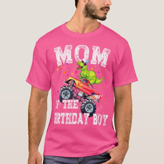 T-shirt Maman De L'Anniversaire Garçon T Rex Dinosaur Mons (Devant)