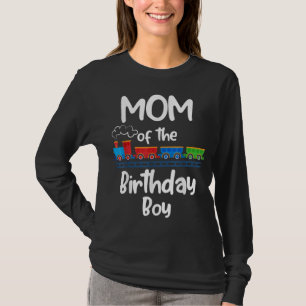 T-shirt Maman De L'Anniversaire Garçon Train Toys Thème