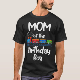 T-shirt Maman De L'Anniversaire Garçon Train Toys Thème
