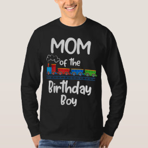 T-shirt Maman De L'Anniversaire Garçon Train Toys Thème