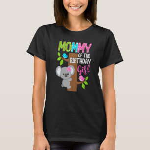 T-shirt Maman De L'Anniversaire Koala Girl Matching Famill