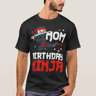 T-shirt Maman de l'anniversaire Ninja Mommy Party Meilleur
