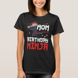 T-shirt Maman de l'anniversaire Ninja Mommy Party Meilleur