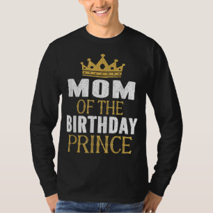 T-shirt Maman De L'Anniversaire Prince Boys Anniversaire P