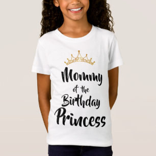 T-Shirt Maman De L'Anniversaire Princesse Matching Famille