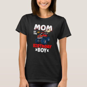 T-shirt Maman De L'Anniversaire Thème Garçon Monster Camio