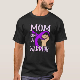 T-shirt Maman De L'Épilepsie Guerrier Purple Ribbon Sensib