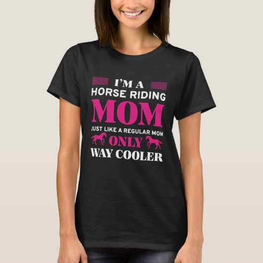 T-shirt Maman de l'équitation (Devant)