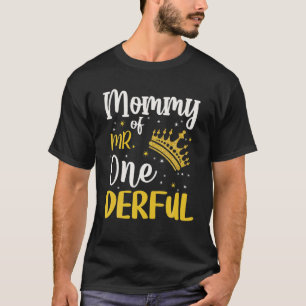 T-shirt Maman De M. Onederful 1E Anniversaire Tenue Garçon