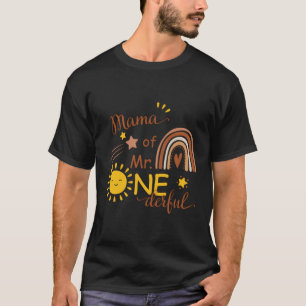 T-shirt Maman De M. Un Derful Py Boho Sun Maman 1Er