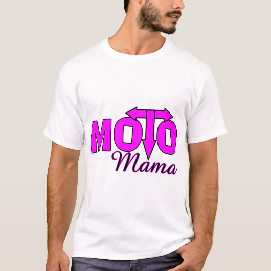 T-shirt Maman de Moto (Devant)