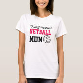 T-shirt Maman de net-ball de conception de boule (Devant)