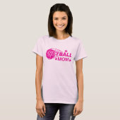 T-shirt Maman de Netball rose (Devant entier)