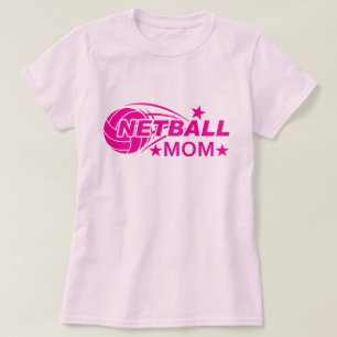 T-shirt Maman de Netball rose