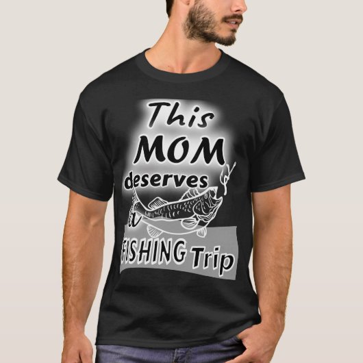 T-shirt Maman de pêche Monkauk (Devant)