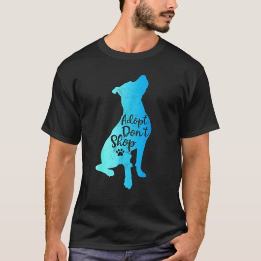 T-shirt maman de pitbull adoptez, pas d'achat Pitb (Devant)