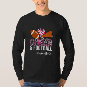 T-shirt Maman de pom-pom girls et de football des deux Leo