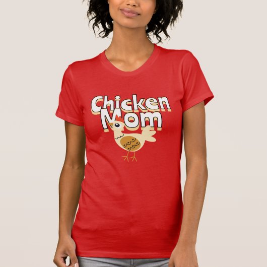 T-shirt Maman de poulet drôle (Devant)