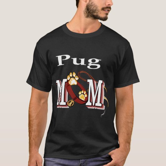 T-shirt Maman de Pug la plus cool (Devant)