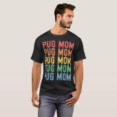 T-shirt Maman de Pug la plus cool Classique (Devant entier)