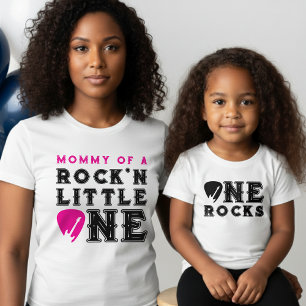 T-shirt Maman de Rock'n Little One Plectre 1er Anniversair