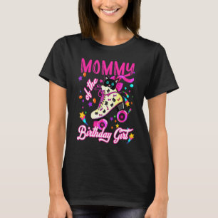 T-shirt Maman De Roller Roulé Coloré Patinage Chat Girl Ro