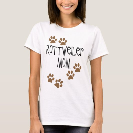 T-shirt Maman de rottweiler (Devant)