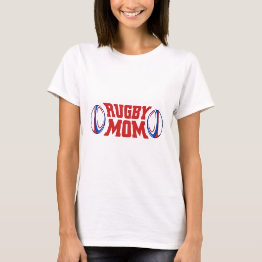 T-shirt Maman de rugby (Devant)