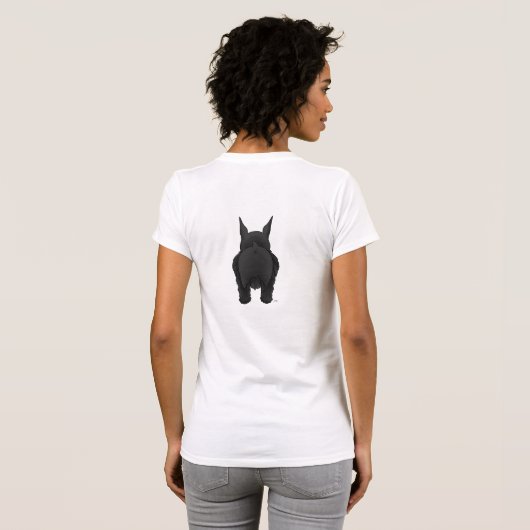 T-shirt Maman de Schnauzer (Dos entier)