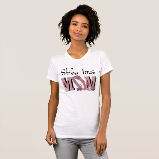 T-shirt MAMAN de Shiba Inus (Devant entier)
