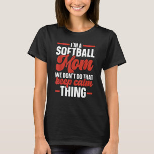 T-shirt Maman de softball Joueuse de softball Lanceuse Rec