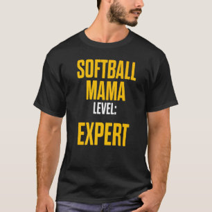T-shirt Maman de softball Maman fière Joueuse d'équipe