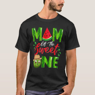 T-shirt Maman De Sweet One Birthday Watermelon Matching
