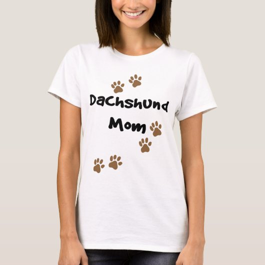 T-shirt Maman de teckel (Devant)