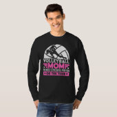 T-shirt Maman De Volley-Ball La Position La Plus Stressant (Devant entier)