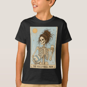 T-shirt Maman de volley-ball squelette Halloween drôle de