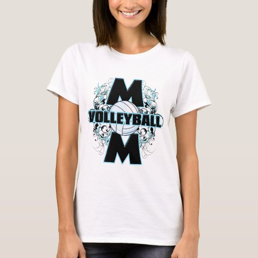 T-shirt Maman de volleyball (croix) .png (Devant)