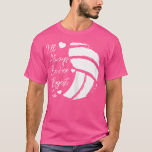 T-shirt Maman de volleyeuse Son plus grand fan Fille volle