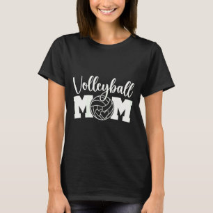 T-shirt Maman de volleyeuse vie de maman mignonne entraîne