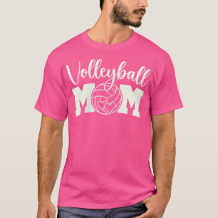 T-shirt Maman de volleyeuse Vie de maman mignonne Entraîne