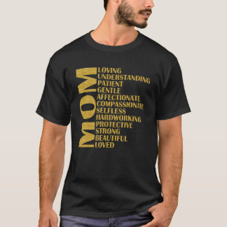 T-shirt Maman Définition Mères Fête Mère Amour Comprendre