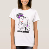 T-shirt Maman d'épilepsie incassable - conscience (Devant)