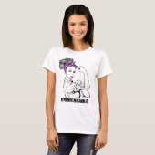 T-shirt Maman d'épilepsie incassable - conscience (Devant entier)