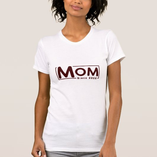 T-shirt Maman depuis 2022 (Devant)